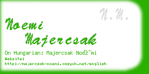 noemi majercsak business card